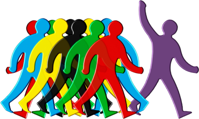 Tags: leader, crowd, stand out Tags: leader, crowd, stand out